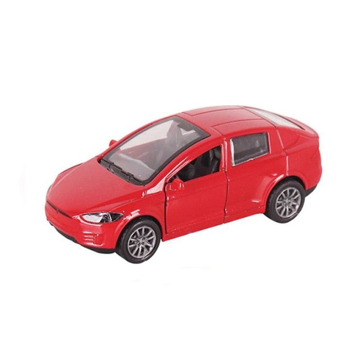 Cadeau showroom 136 Rouge Voiture Tesla modèle X 1:32 en alliage