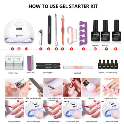 Cadeau showroom 30pcs gel X5P Set1 / China Kit manucure professionnel complet
