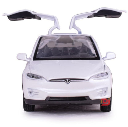Cadeau showroom Blanc Voiture Tesla modèle X 1:32 en alliage