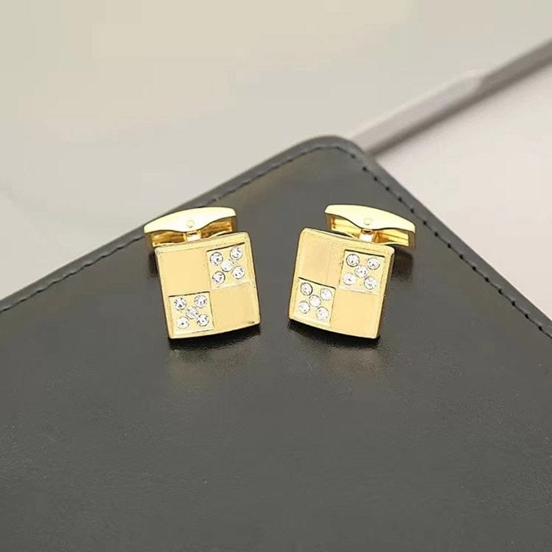 Cadeau showroom Coffret cadeau de luxe boutons de manchette en diamant