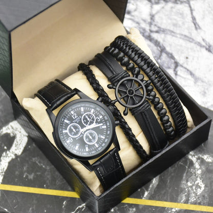 Cadeau showroom Coffret homme bracelets et montre