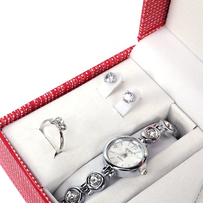 Cadeau showroom Ensemble de 4 pièces, Bracelet en diamant