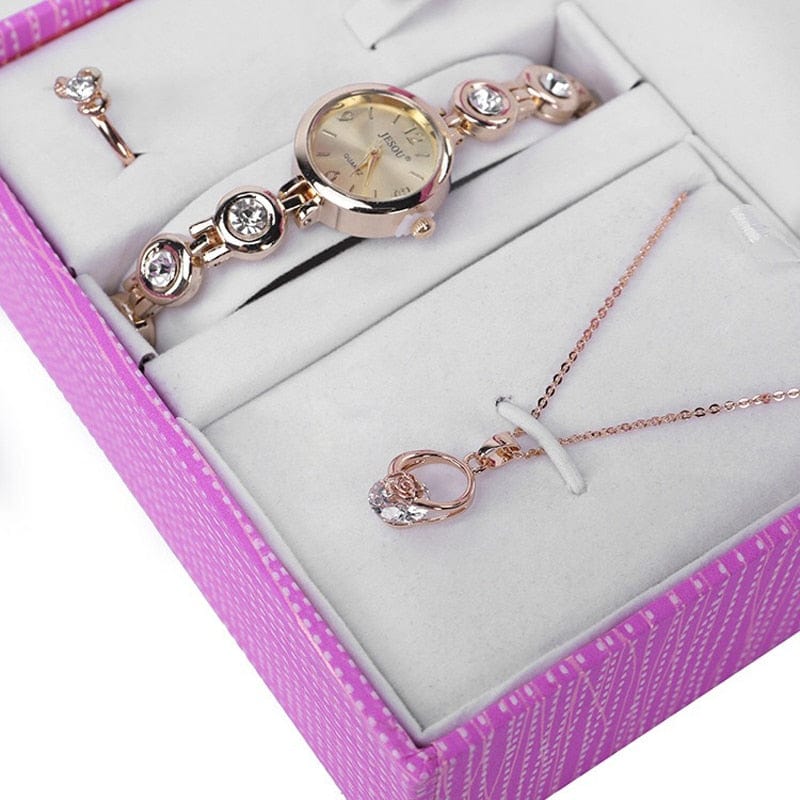 Cadeau showroom Ensemble de 4 pièces, Bracelet en diamant
