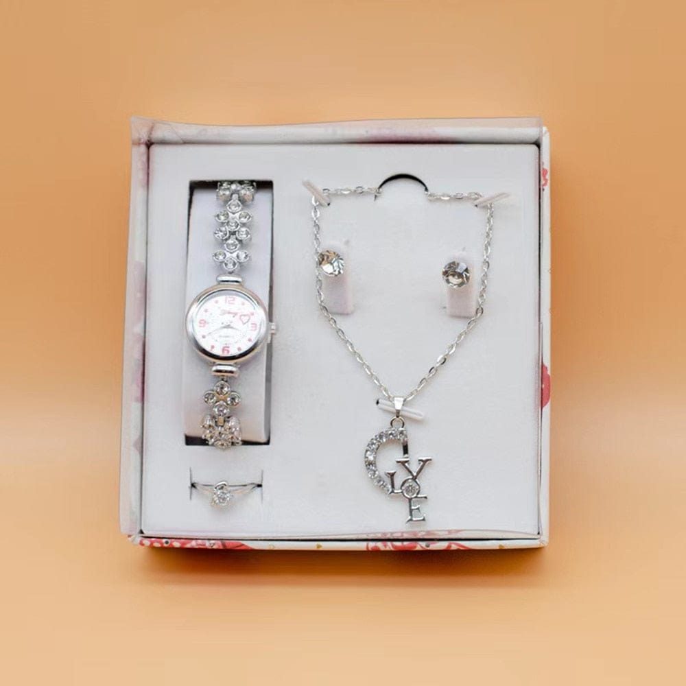 Cadeau showroom Ensemble de montres et bijoux, 4 pièces