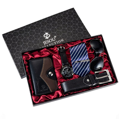 Cadeau showroom Noir Coffret cadeau 5 pièces cuir