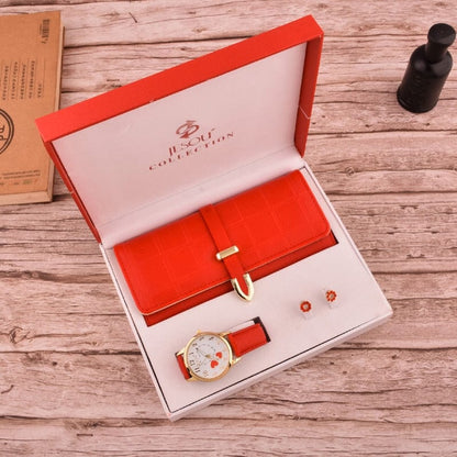 Cadeau showroom Red set Cadeau femme bijoux 3 pièces