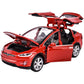 Cadeau showroom Rouge Voiture Tesla modèle X 1:32 en alliage