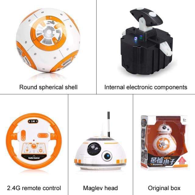 Showroom-Cadeau Avec boite Robot intelligente Star Wars BB8 jouet pour enfant