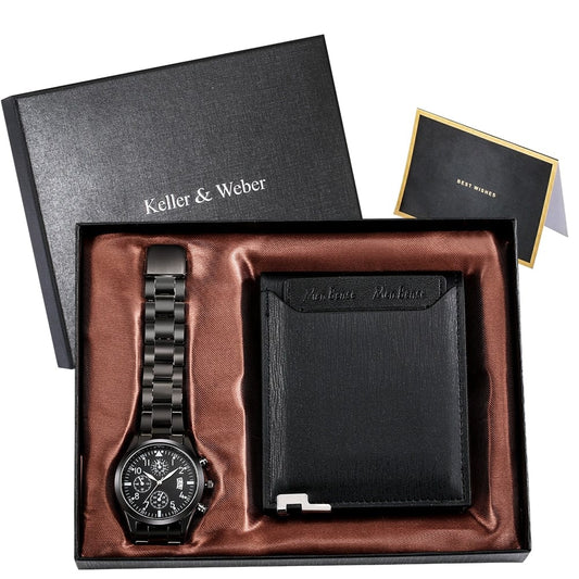 Showroom-Cadeau Cadeau homme, montre et portefeuille