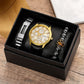 Showroom-Cadeau Coffret 4 Coffret cadeau montre-Bracelet en cuir pour homme
