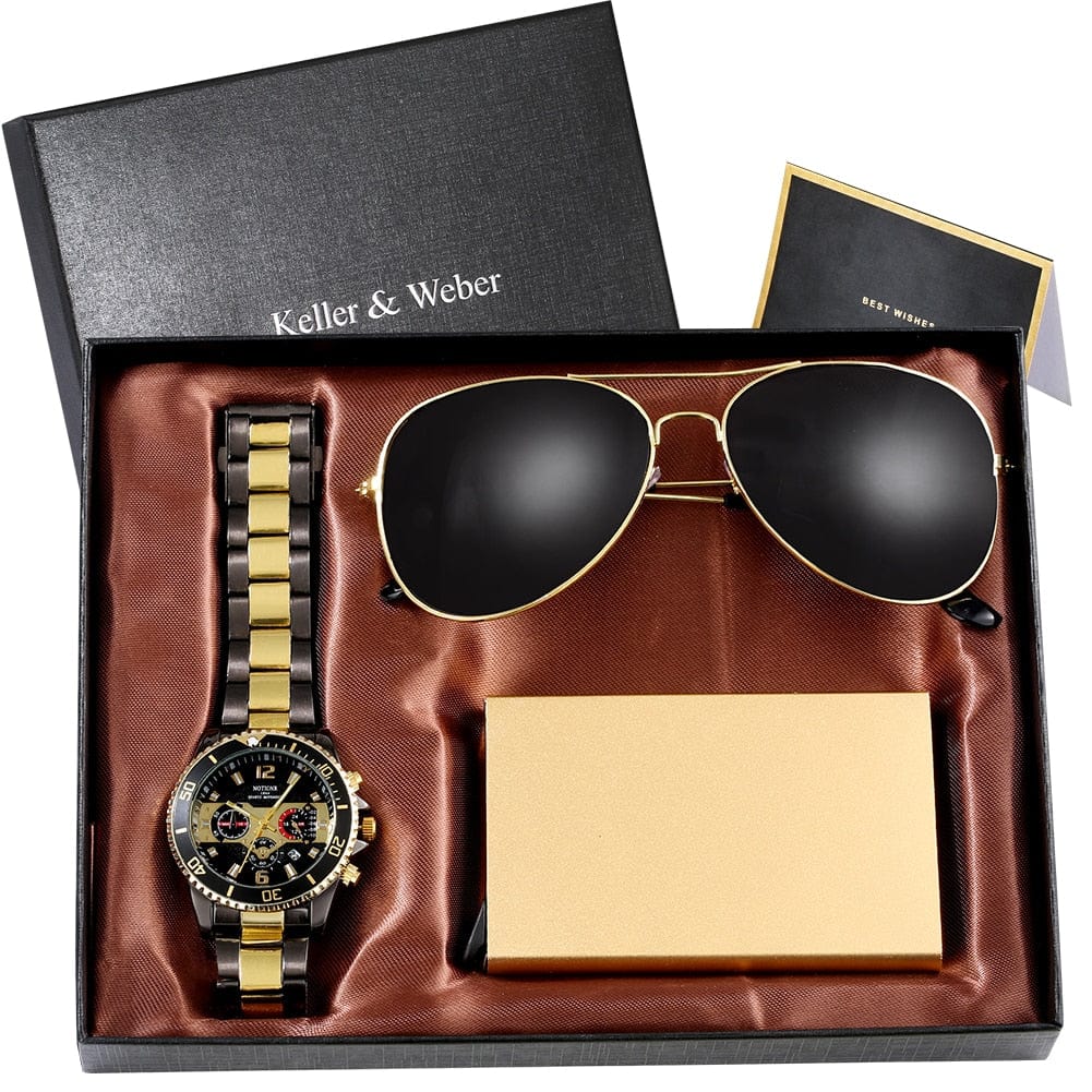 Showroom-Cadeau Coffret 45 Cadeau homme, montre et lunettes