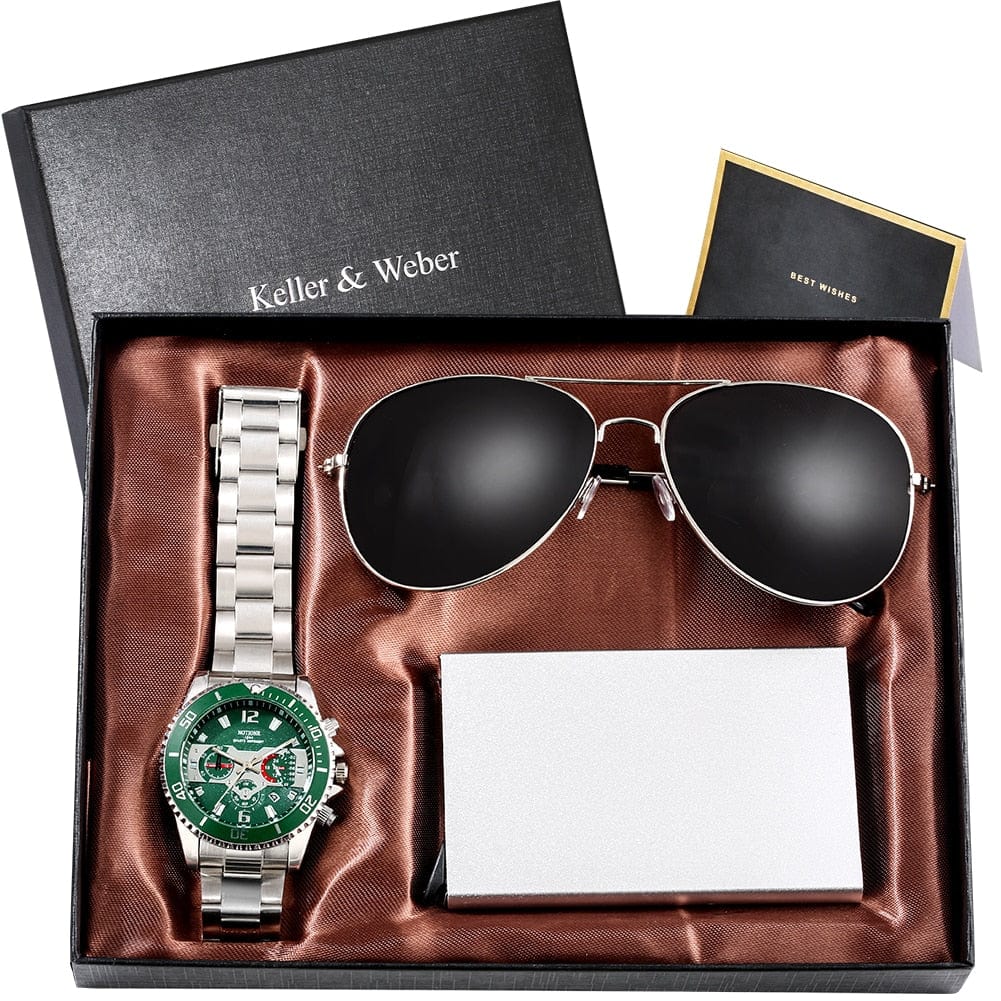 Showroom-Cadeau Coffret 46 Cadeau homme, montre et lunettes
