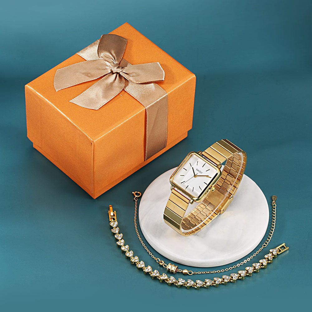 Showroom-Cadeau Coffret cadeau, montre carrée bracelet