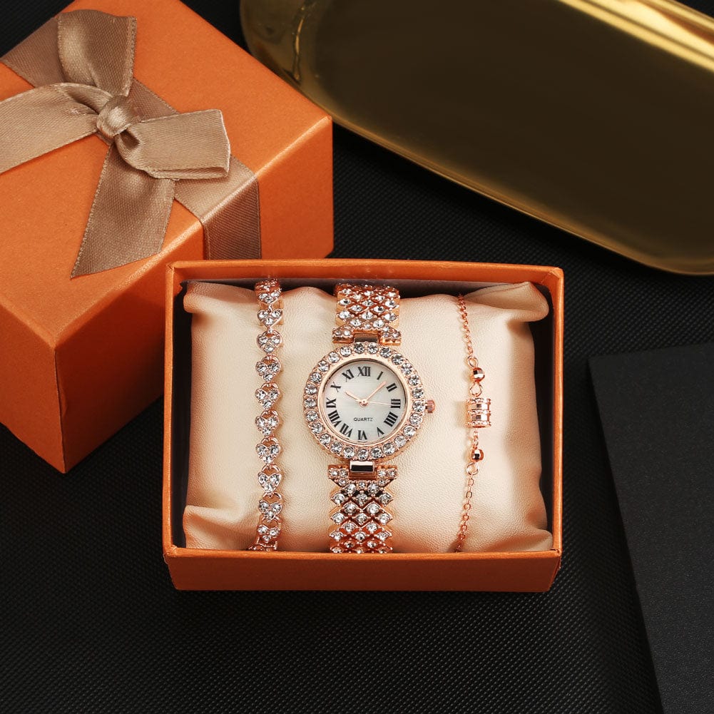 Showroom-Cadeau Coffret cadeau, montre Crystal et Bracelet