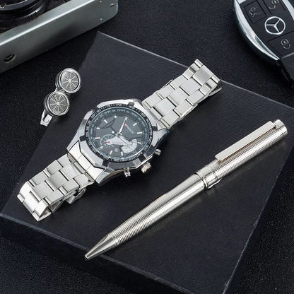 Showroom-Cadeau Coffret cadeau, montre et boutons de manchettes