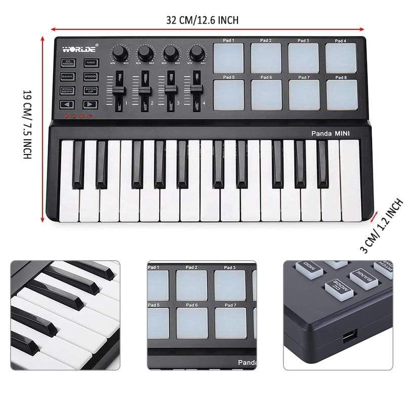 Showroom-Cadeau Contrôleur MIDI Piano à clavier Contrôleur MIDI