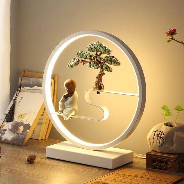 Showroom-Cadeau F / Modèle à boutons / EU Lampe de table décorative