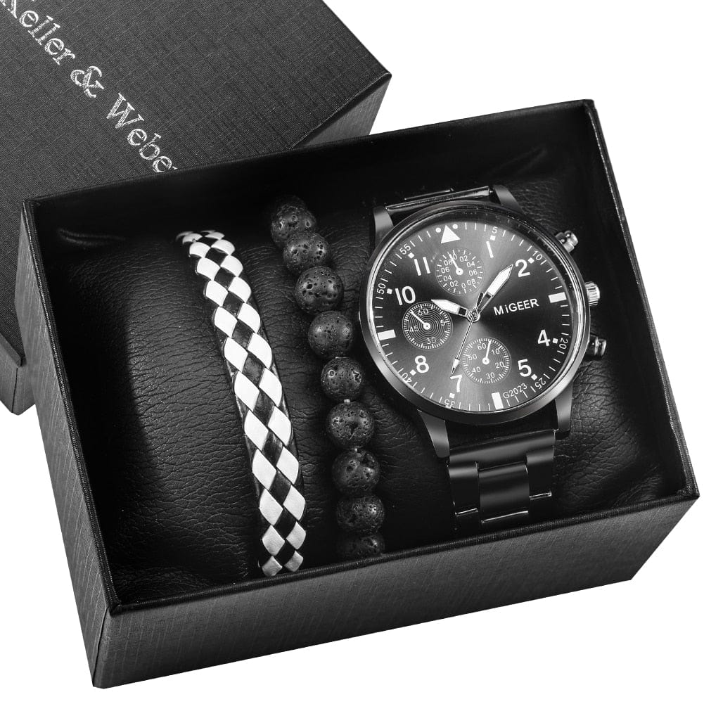 Showroom-Cadeau Keller-Weber-041 Boite cadeau homme montre et bracelet