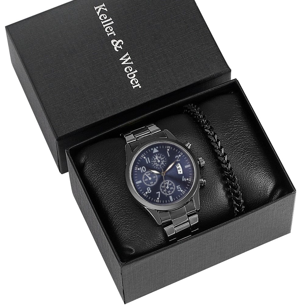Showroom-Cadeau Keller-Weber-051 Boite cadeau homme montre et bracelet