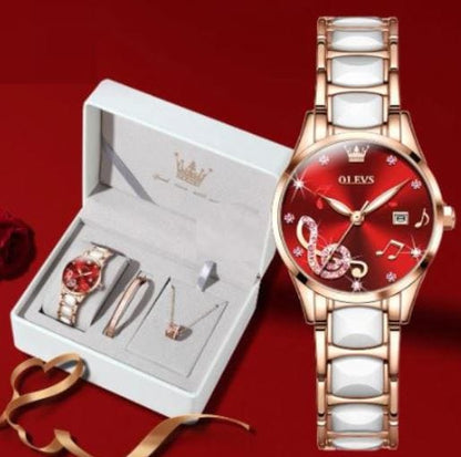 Showroom-Cadeau Montre de luxe, bracelet en céramique or Rose