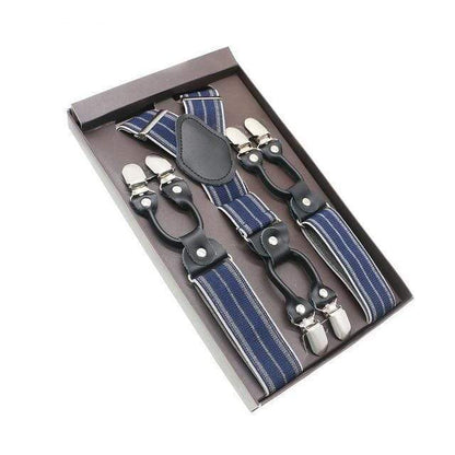 showroomcadeau Bretelles en cuir Bretelles en cuir véritable homme