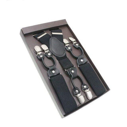 showroomcadeau Bretelles en cuir Bretelles en cuir véritable homme