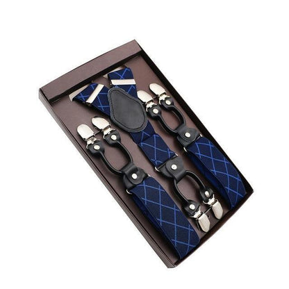 showroomcadeau Bretelles en cuir Bretelles en cuir véritable homme