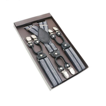 showroomcadeau Bretelles en cuir Bretelles en cuir véritable homme