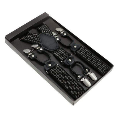 showroomcadeau Bretelles en cuir Noir/cuir Bretelles en cuir véritable homme