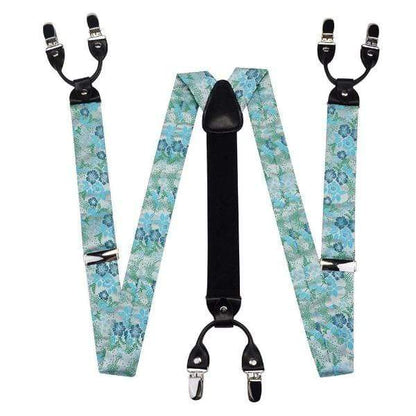 showroomcadeau Bretelles en cuir Set bretelles hommes,bretelles floral en cuir fashion