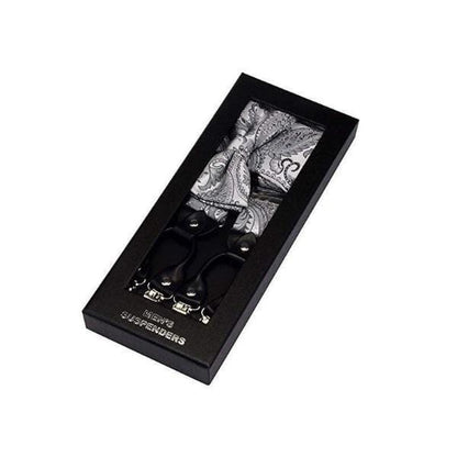 showroomcadeau Bretelles en cuir Set bretelles hommes,bretelles floral en cuir fashion