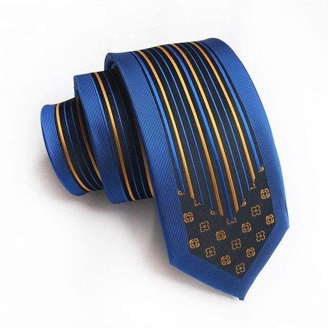 showroomcadeau coffret cravate Bleu/Noir Cravate en soie stylé pour homme et femme