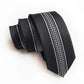 showroomcadeau coffret cravate Noir/Argent Cravate en soie stylé pour homme et femme