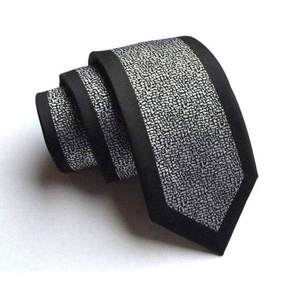 showroomcadeau coffret cravate Noir/Argenté Cravate en soie stylé pour homme et femme