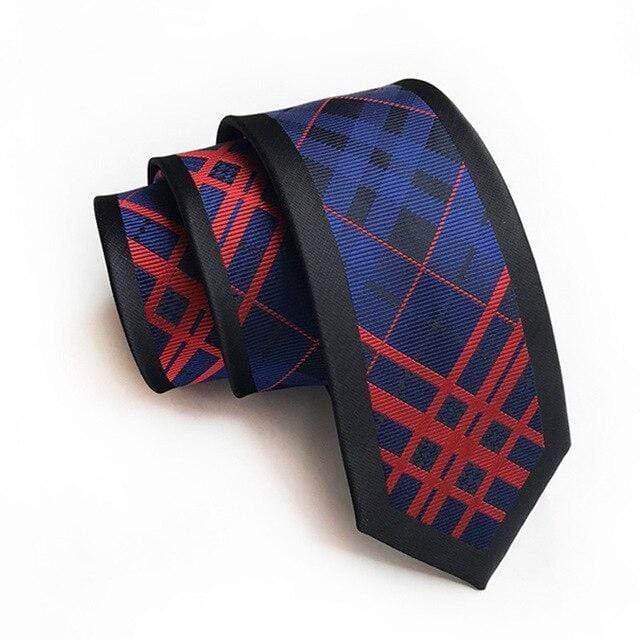 showroomcadeau coffret cravate Noir/Bleu/Rouge Cravate en soie stylé pour homme et femme