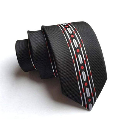 showroomcadeau coffret cravate Noir Cravate en soie stylé pour homme et femme