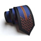 showroomcadeau coffret cravate Noir/Orange Cravate en soie stylé pour homme et femme