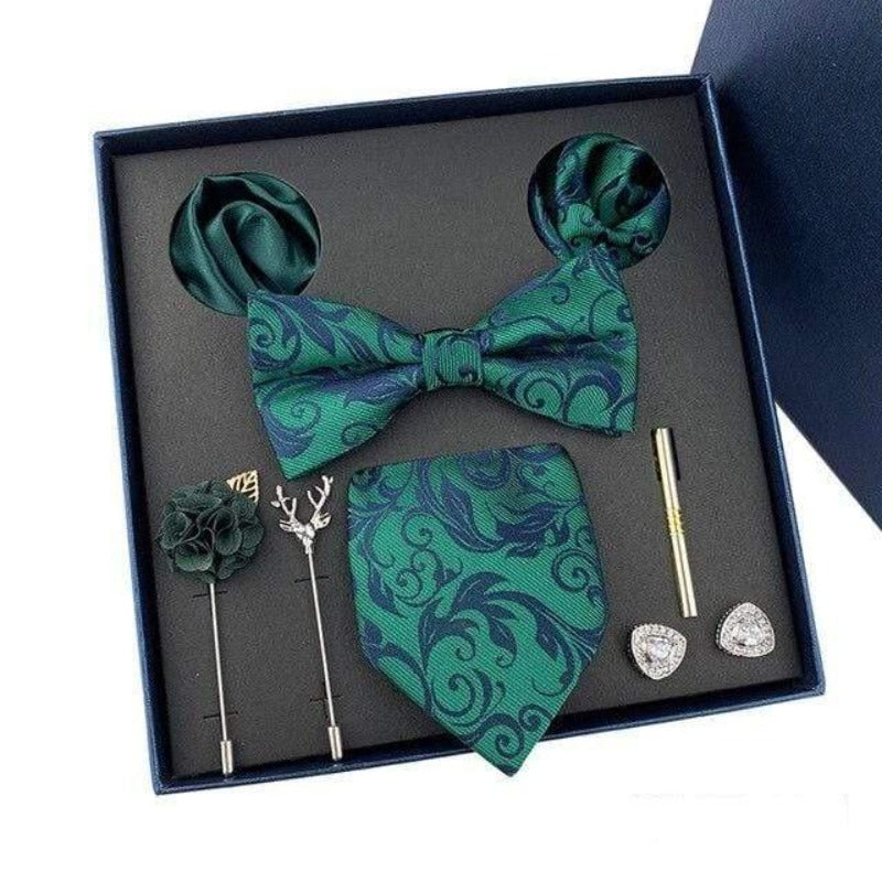 showroomcadeau coffret cravate Vert Ensembles de cravates pour hommes