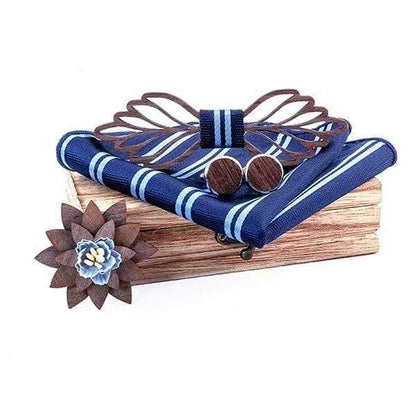 showroomcadeau coffret cravate Violet Nœud papillon mouchoir Boutons de manchette pour hommes