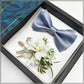 showroomcadeau Cravate homme Bleu/Ciel Ensembles de mouchoir nœud papillon pour mariage