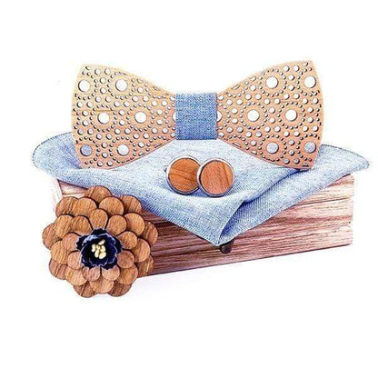 showroomcadeau Cravate homme Bleu /Ciel Nœuds papillon pour hommes Boutons de manchette Nouveau Design