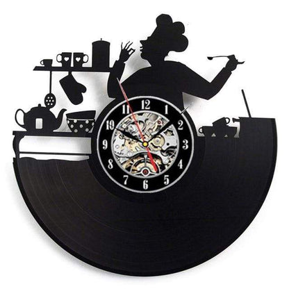 showroomcadeau Horloge murale 3 / 7 Couleur LED Carlon -Horloge murale en vinyle