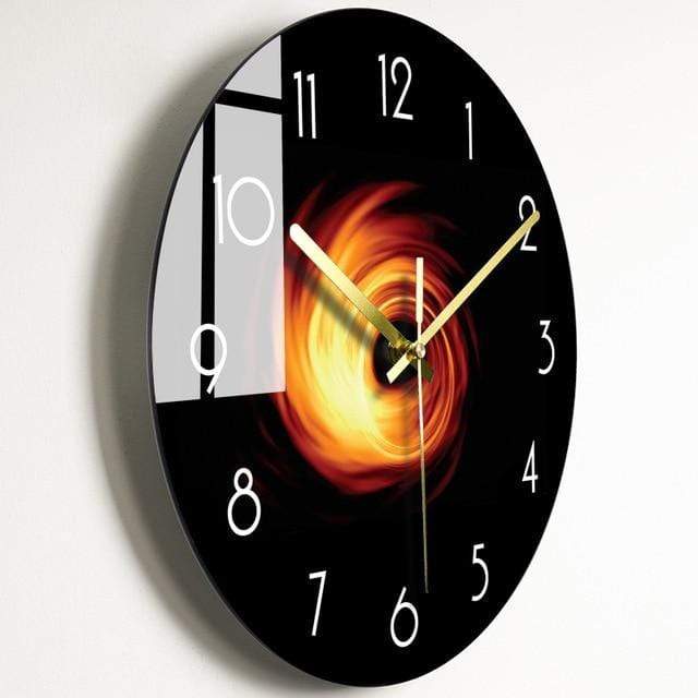 showroomcadeau Horloge murale Style 5 / 14 pouce Quley-Horloge murale de luxe en verre