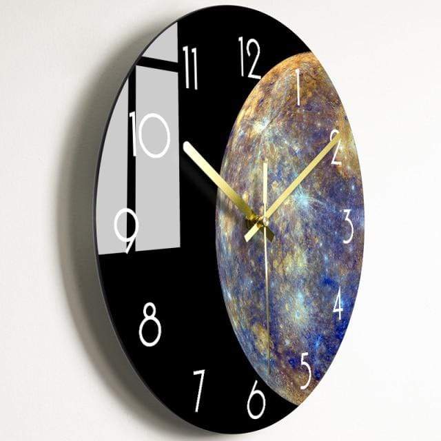 showroomcadeau Horloge murale Style 9 / 14  pouce Quley-Horloge murale de luxe en verre