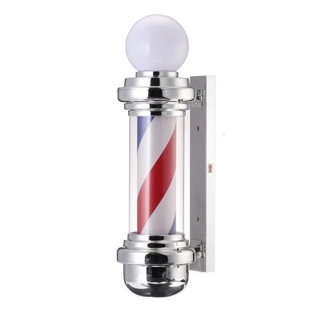 showroomcadeau Lampe rotative Blanc / A19x25x75cm Lampe poteau rotative LED de 50cm