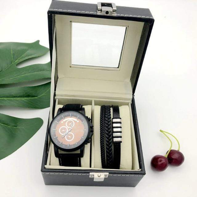 showroomcadeau montre-Bracelet Blanc Montre-Bracelet magnifiquement emballé cadeau homme