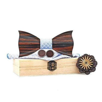 showroomcadeau Noeud papillon Bleu Ciel Noeud papillon mouchoir boutons de manchette ensembles pour homme