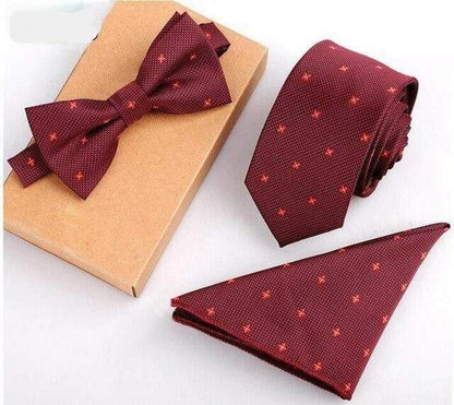 showroomcadeau Noeud papillon Ensemble de cravates solides pour hommes