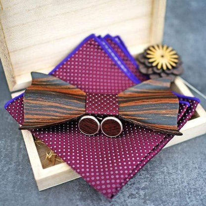 showroomcadeau Noeud papillon Noeud papillon mouchoir boutons de manchette ensembles pour homme